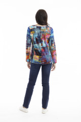 Women's Top | Contemporary Crew V LS T-Shirt  | ORIENTIQUE