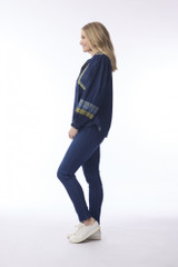 Women's Top | Isfahan Denim Top | ORIENTIQUE