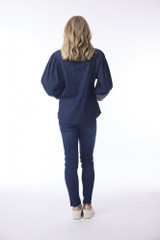Women's Top | Isfahan Denim Top | ORIENTIQUE