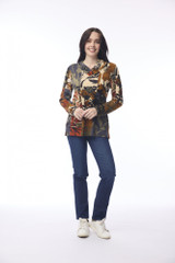 Women's Top | Dagomba Cowl Top | ORIENTIQUE