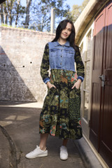 Women's Dresses | Keqioa Maxi Collar Dress | ORIENTIQUE