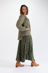 Women's Top | Rose Cotton L/S Top | OMBAK DESIGNS