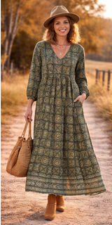 Women's Dress | OHIO Maxi Dress | OMBAK DESIGNS