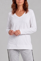 Women's Tops | Jerico V Neck Long Sleeve Tee  | ALIBI