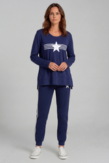 Women's Tops | Genoa V Neck Long Sleeve Tee  | ALIBI