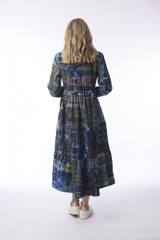 Women's Dresses | Isfahan Maxi Collar Dress | ORIENTIQUE