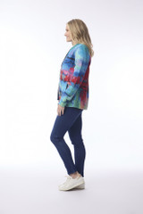 Women's Jackets | Printed Zip Jacket  | ORIENTIQUE