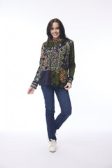 Women's Top | Kumbalgharh Cowl Neck Top | ORIENTIQUE