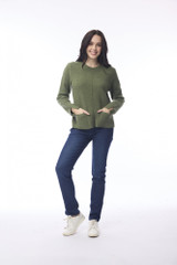 Women's Top | Wool Knit Boxy Top | ORIENTIQUE