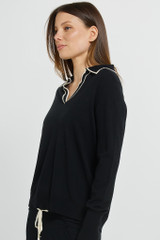 Women's Sweater | Makenna Polo Sweater | BETTY BASICS