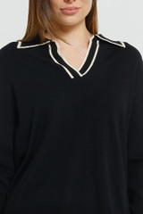 Women's Sweater | Makenna Polo Sweater | BETTY BASICS