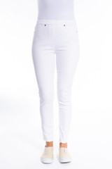 Women's Pant | Full Length Stretch Denim Jegging | Cafe Latte