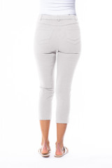 Women's Pant | Capri Stretch Denim Jegging | Cafe Latte