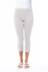 Women's Pant | Capri Stretch Denim Jegging | Cafe Latte