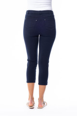 Women's Pant | Capri Stretch Denim Jegging | Cafe Latte