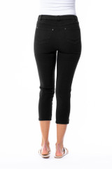 Women's Pant | Capri Stretch Denim Jegging | Cafe Latte