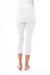 Women's Pant | Capri Stretch Denim Jegging | Cafe Latte