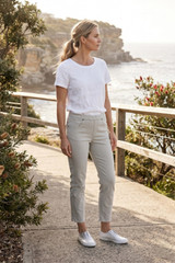 Women's Pant | 7/8 Stretch Denim Pants | Cafe Latte