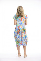Women's Dresses | 50yrs Travel Godet Dress | ORIENTIQUE