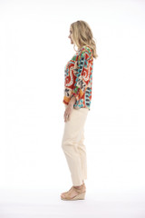 Women's Top | Gambetta 3/4 Sleeve Top | ORIENTIQUE