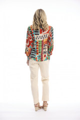 Women's Top | Gambetta 3/4 Sleeve Top | ORIENTIQUE