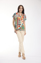 Women's Top | Gambetta Placket Top | ORIENTIQUE