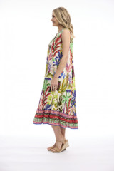 Women's Dresses | Paloma Maxi V Sleeveless Dress | ORIENTIQUE