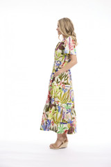Women's Dresses | Paloma Maxi Short Sleeve Dress | ORIENTIQUE