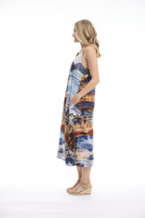 Women's Dresses | Nanjing Midi Sleeveless Dress | ORIENTIQUE