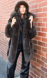 Women's Coat | Faux Fur Short Coat | CINNAMON CREATIONS
