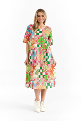 Women's Dresses | Yvonne Round Neck Dress | ONE SUMMER