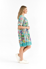 Women's Dresses | Hannah Short Sleeve Tunic Boho Dress | ONE SUMMER