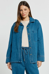 Women's Tops | Vespa Denim Shirt | BETTY BASICS