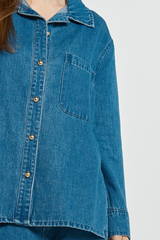 Women's Tops | Vespa Denim Shirt | BETTY BASICS