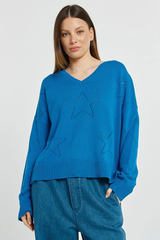 Women's Knitwear | Selene Star Sweater | BETTY BASICS