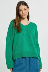 Women's Knitwear | Selene Star Sweater | BETTY BASICS