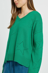Women's Knitwear | Selene Star Sweater | BETTY BASICS