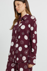 Women's Tops | Stamp Tie Shirt | BETTY BASICS
