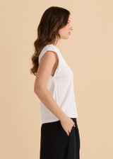 Women's Tee | Cuff Rib Tee | BETTY BASICS