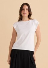 Women's Tee | Cuff Rib Tee | BETTY BASICS