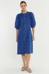 Women's Dress | Elijah Midi Denim Dress | SASS