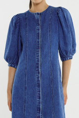 Women's Dress | Elijah Midi Denim Dress | SASS