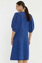 Women's Dress | Elijah Midi Denim Dress | SASS