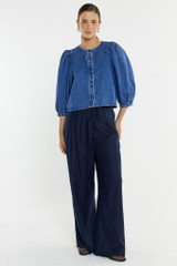 Women's Top | Hayes Denim Shirt | SASS