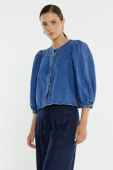 Women's Top | Hayes Denim Shirt | SASS