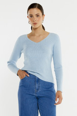 Hope Trim Knit Top in Seafoam by SASS*