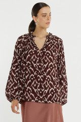 Women's Blouse | Willow Tie Front Blouse | SASS