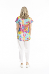 Women's Top | Kayla Short Sleeve Cotton Blouse | ONE SUMMER