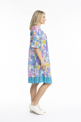 Women's Dresses | Hannah Short Sleeve Tunic Boho Dress | ONE SUMMER