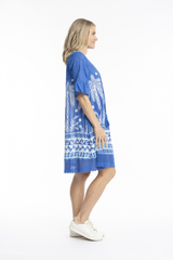 Women's Dresses | Hannah Short Sleeve Tunic Boho Dress | ONE SUMMER